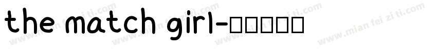 the match girl字体转换